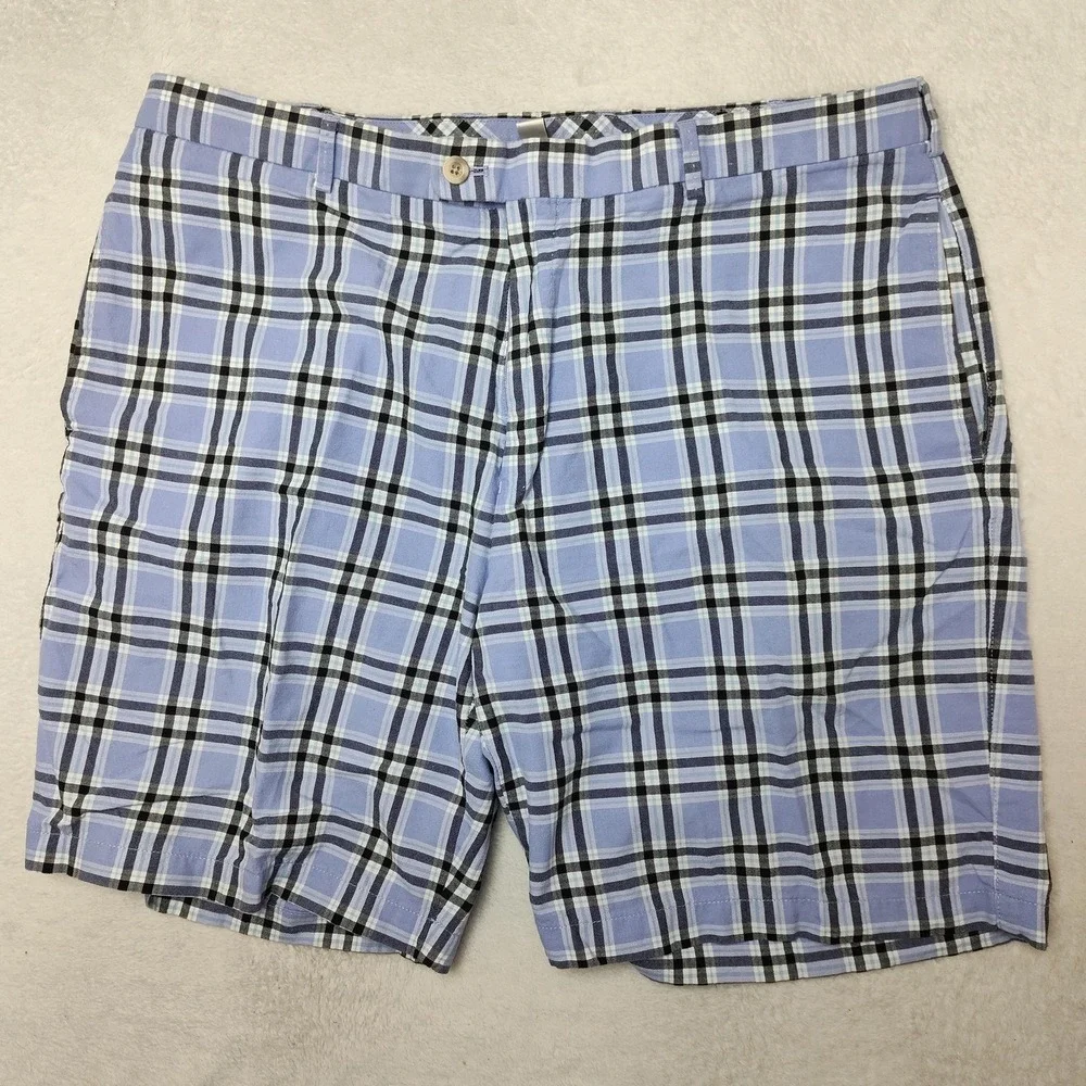 Peter Millar Shorts Mens 38 Blue Plaid 9